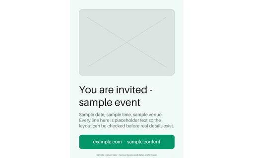 Invitation Poster template preview