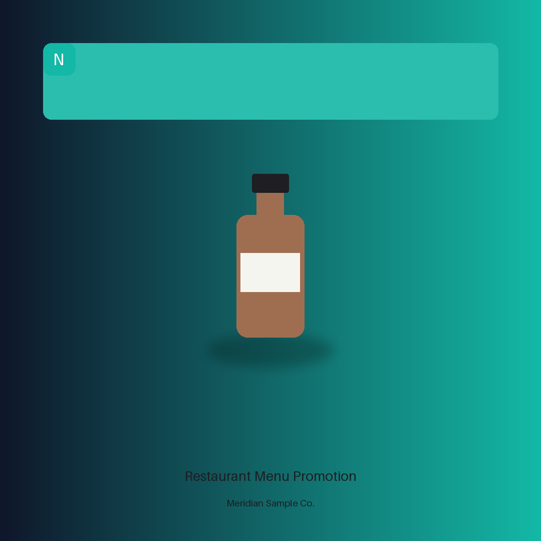 Restaurant Menu Promotion variant 2