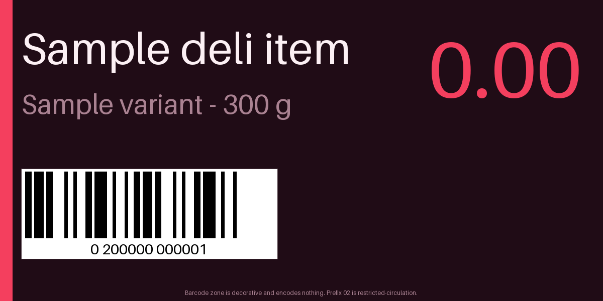 Shelf Price Strip canonical preview