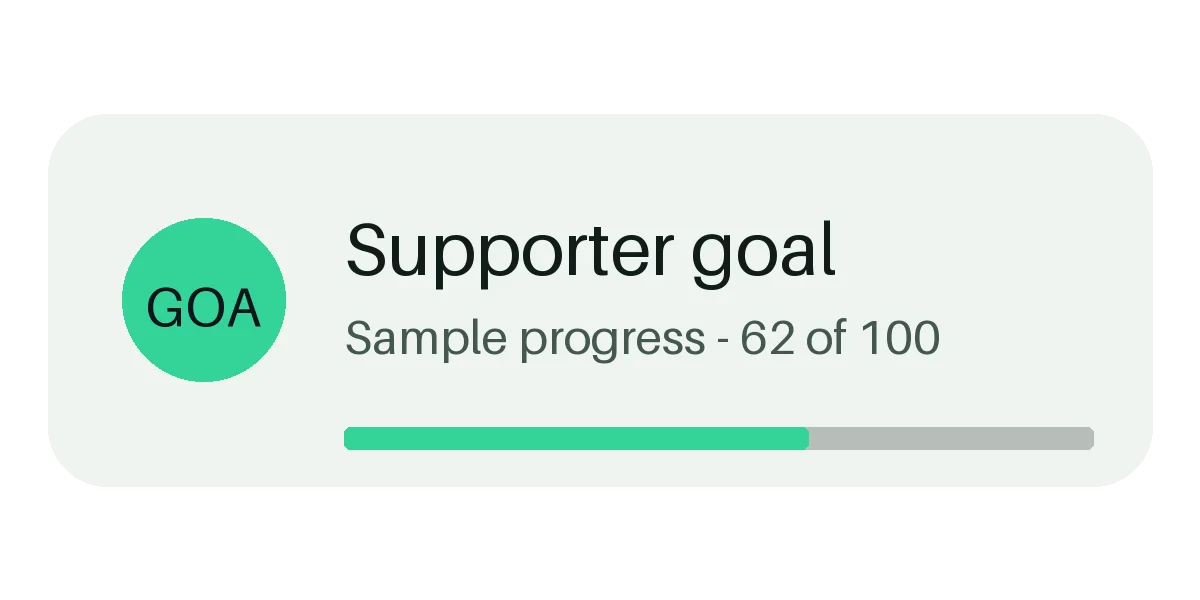 Supporter Goal Alert variant 1