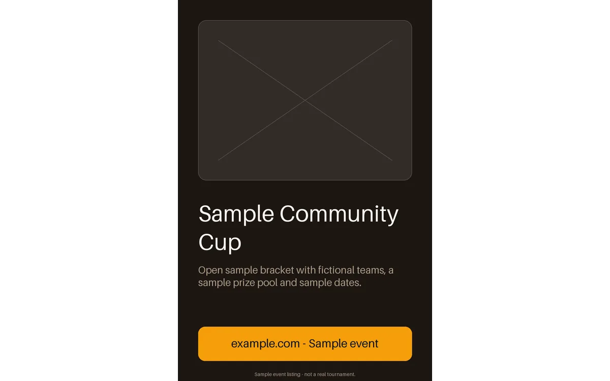 Tournament Event Poster detail preview