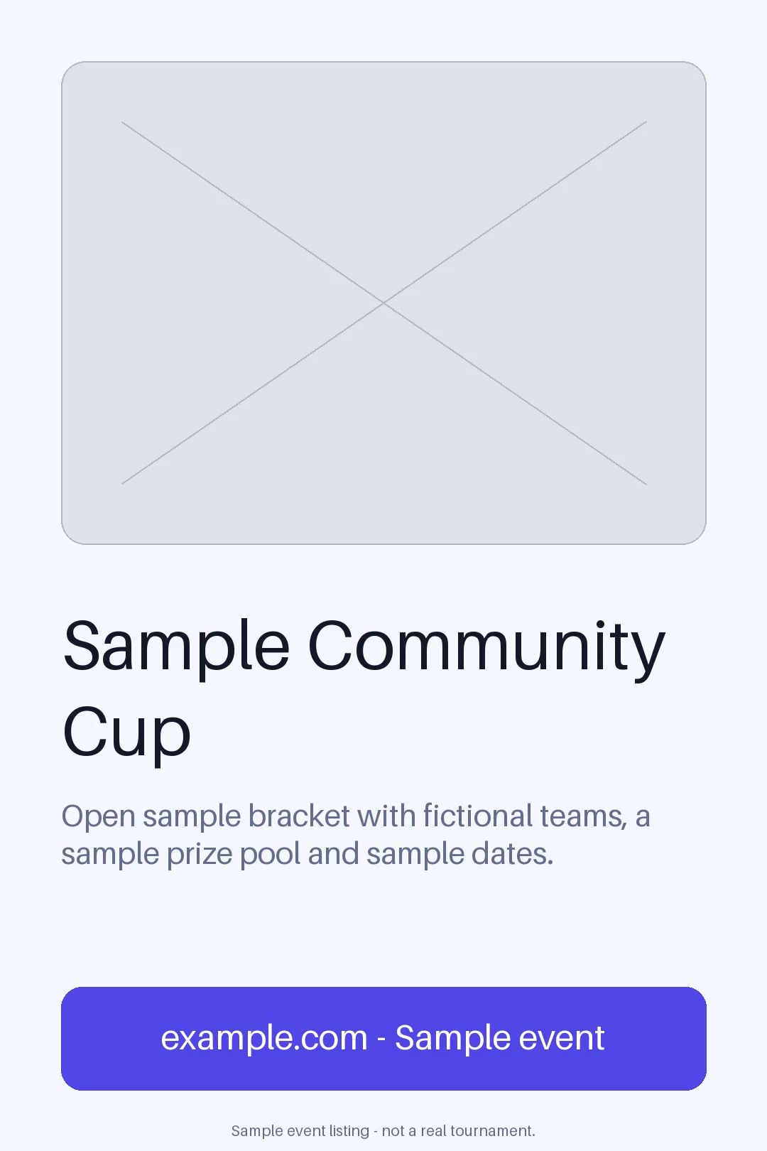 Tournament Event Poster variant 1