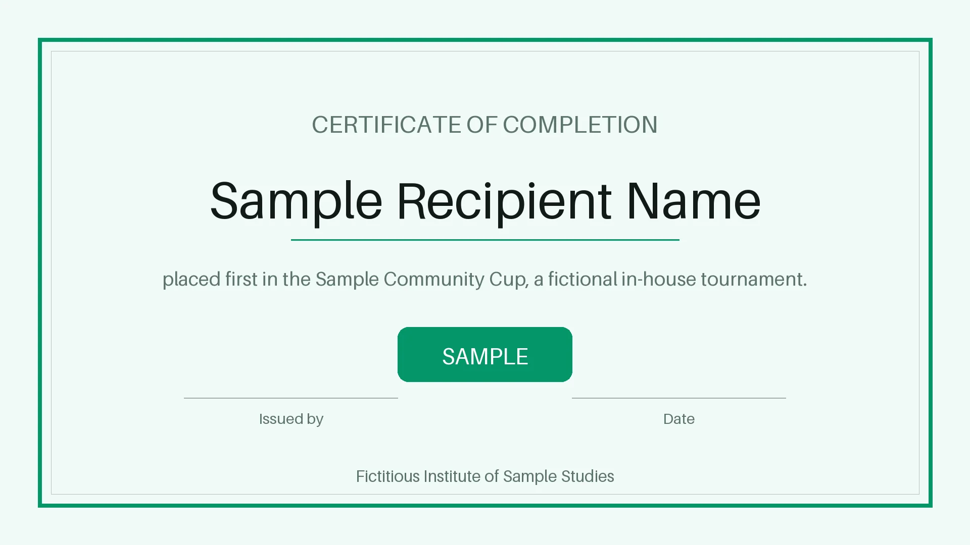 Tournament Winner Certificate variant 1