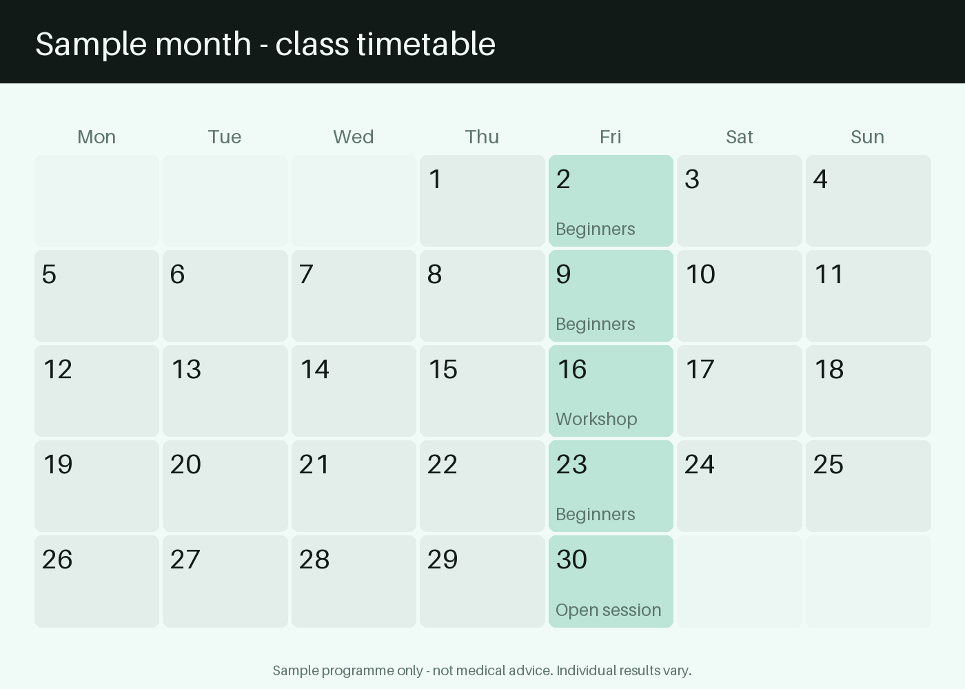 Class Timetable Calendar canonical preview