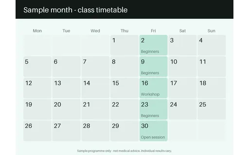 Class Timetable Calendar template preview
