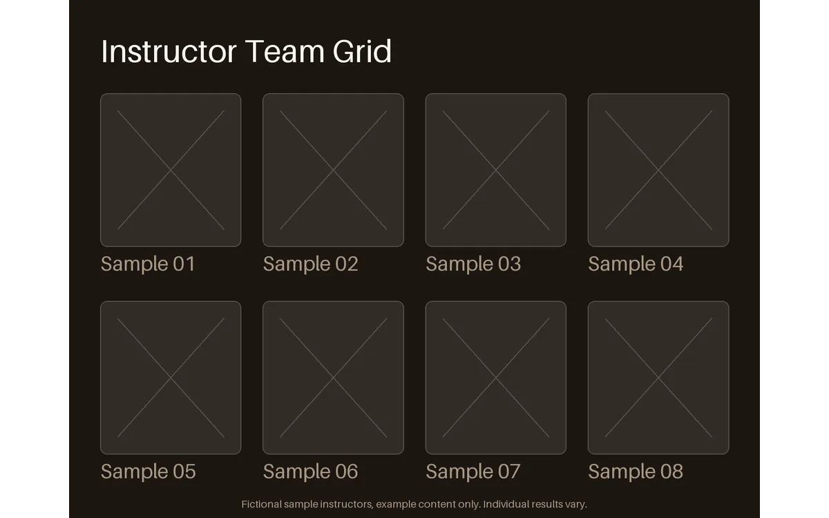 Instructor Team Grid detail preview