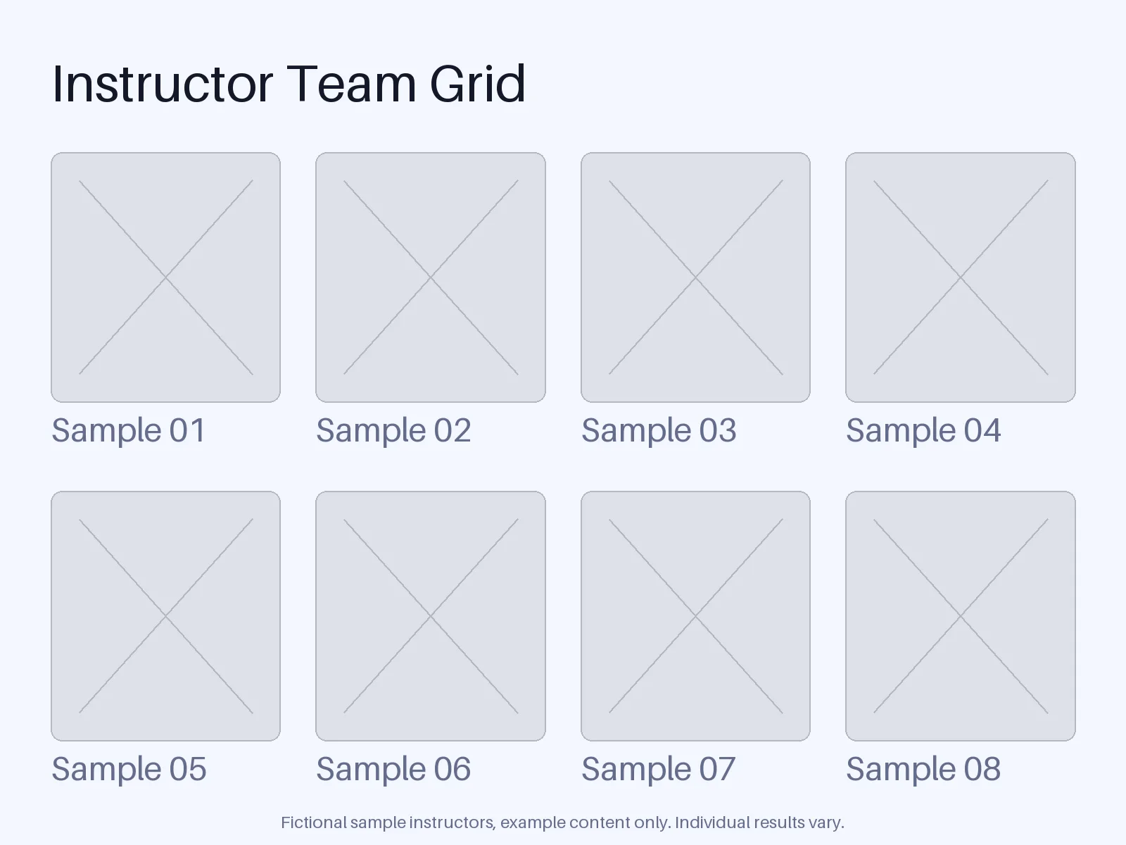 Instructor Team Grid variant 1
