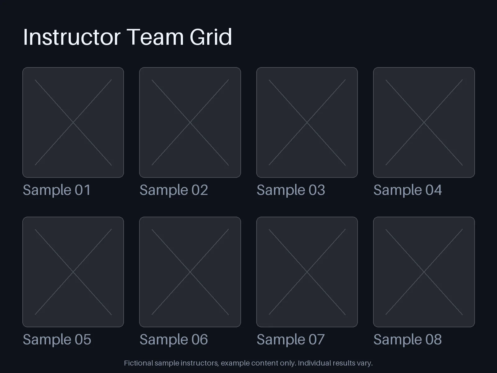 Instructor Team Grid variant 2