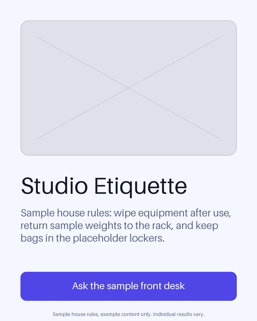 Studio Etiquette Poster variant 1