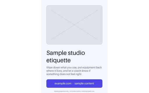 Studio House Rules Poster template preview