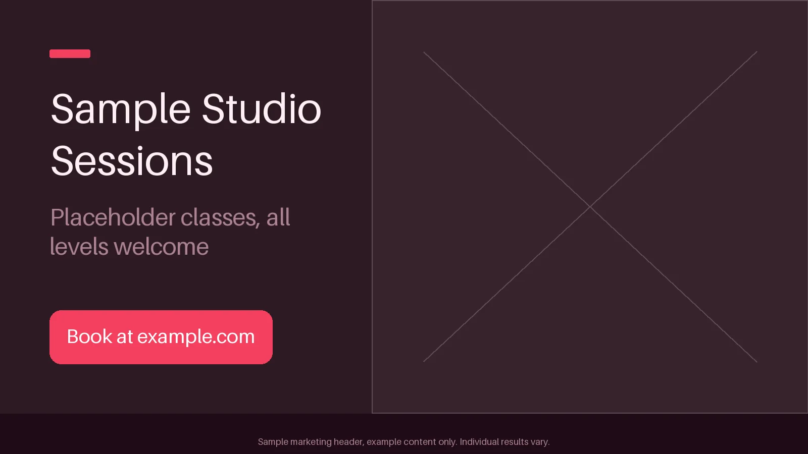 Studio Session Header variant 1