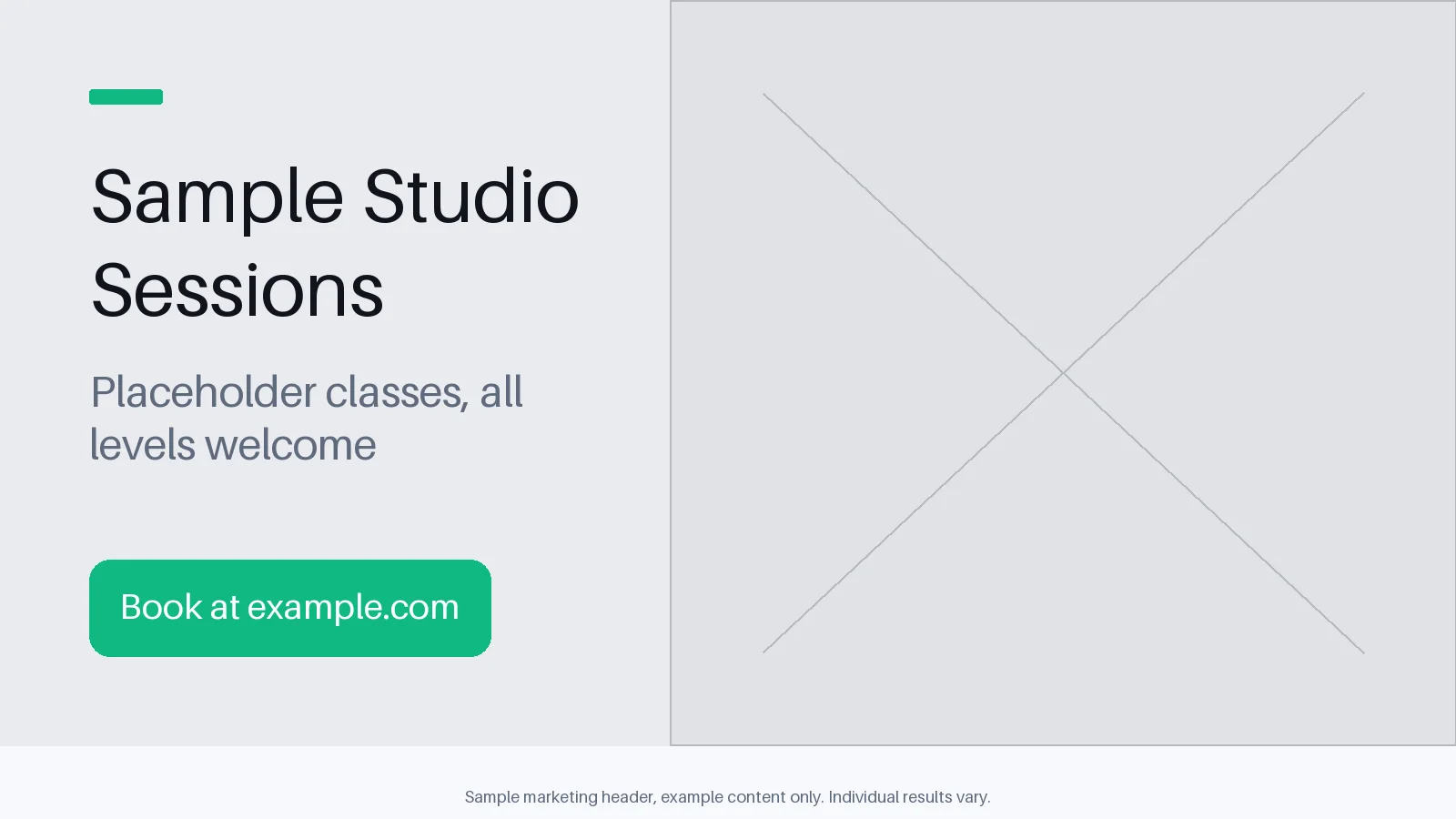 Studio Session Header variant 2