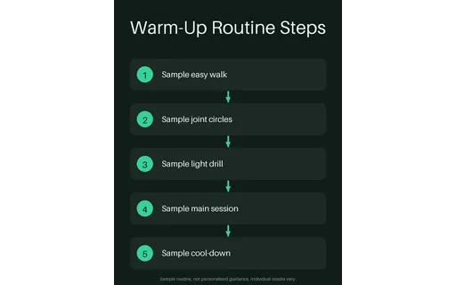 Warm-Up Routine Steps template preview