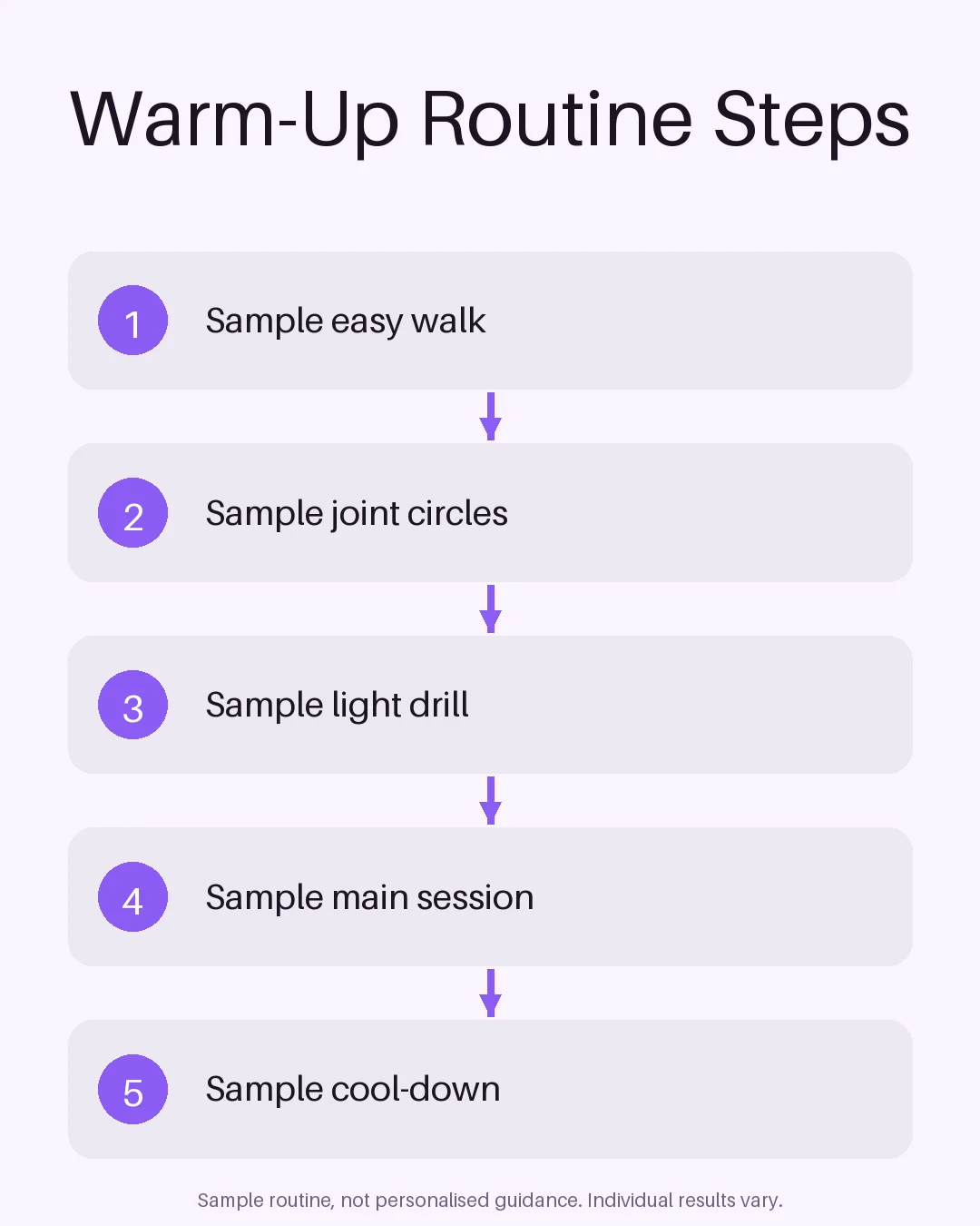 Warm-Up Routine Steps variant 1
