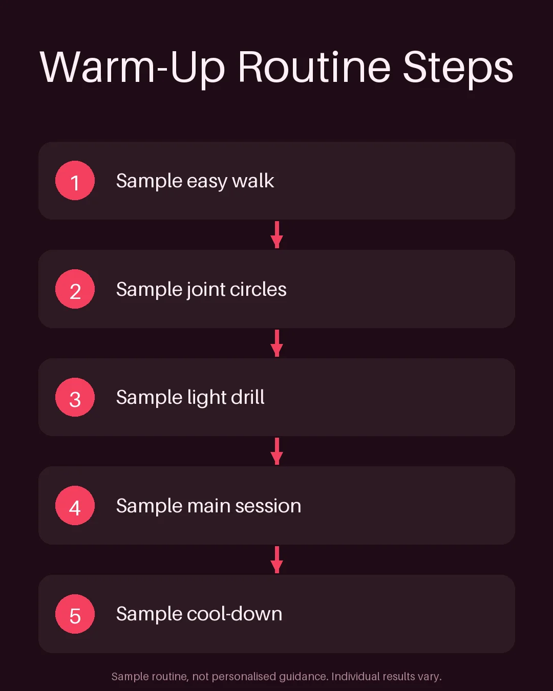 Warm-Up Routine Steps variant 2