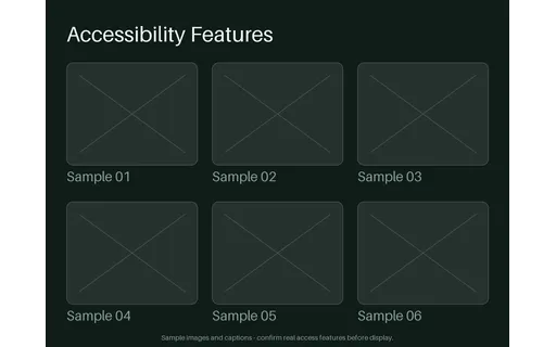 Accessibility Feature Grid template preview