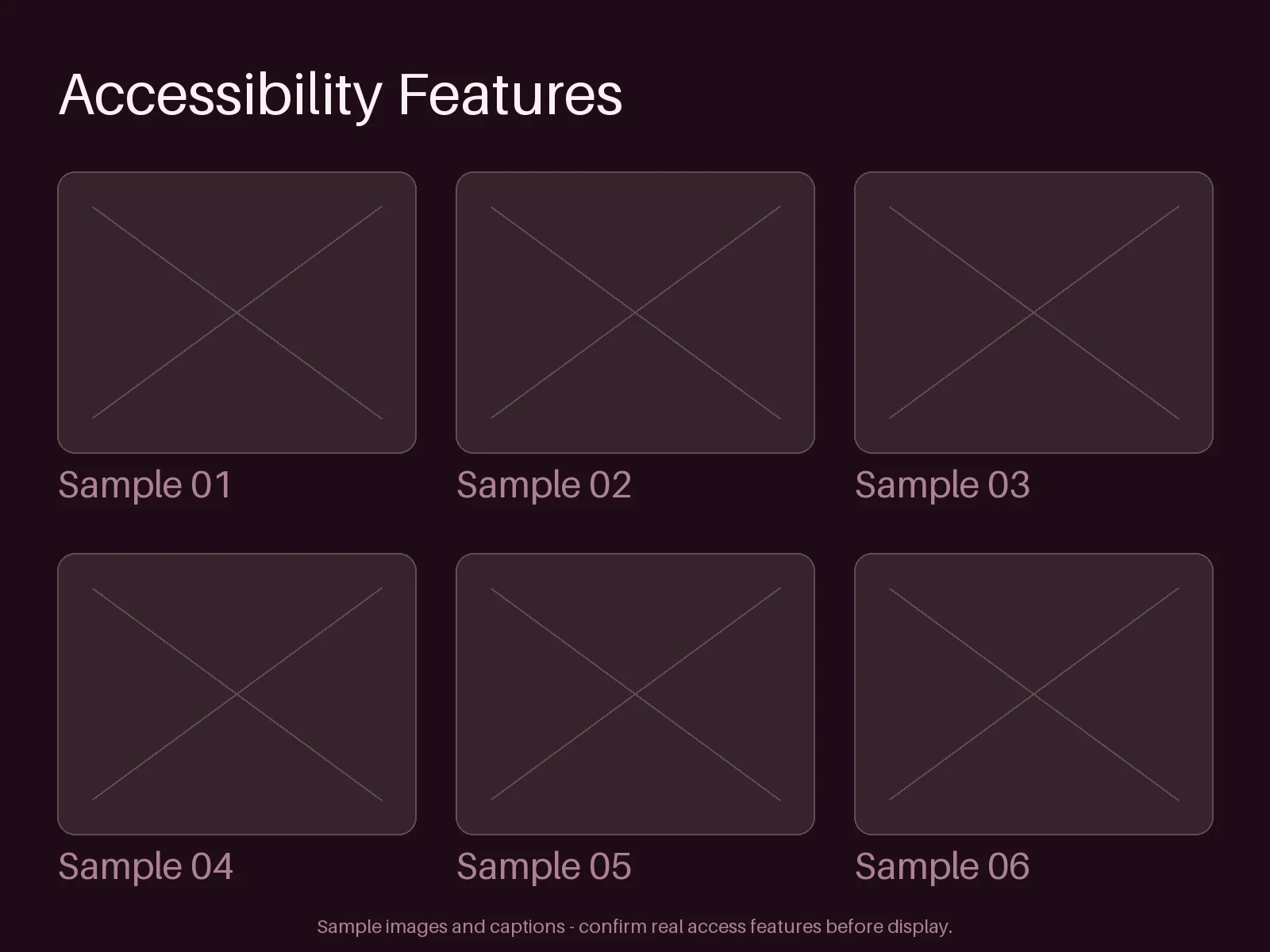 Accessibility Feature Grid variant 2