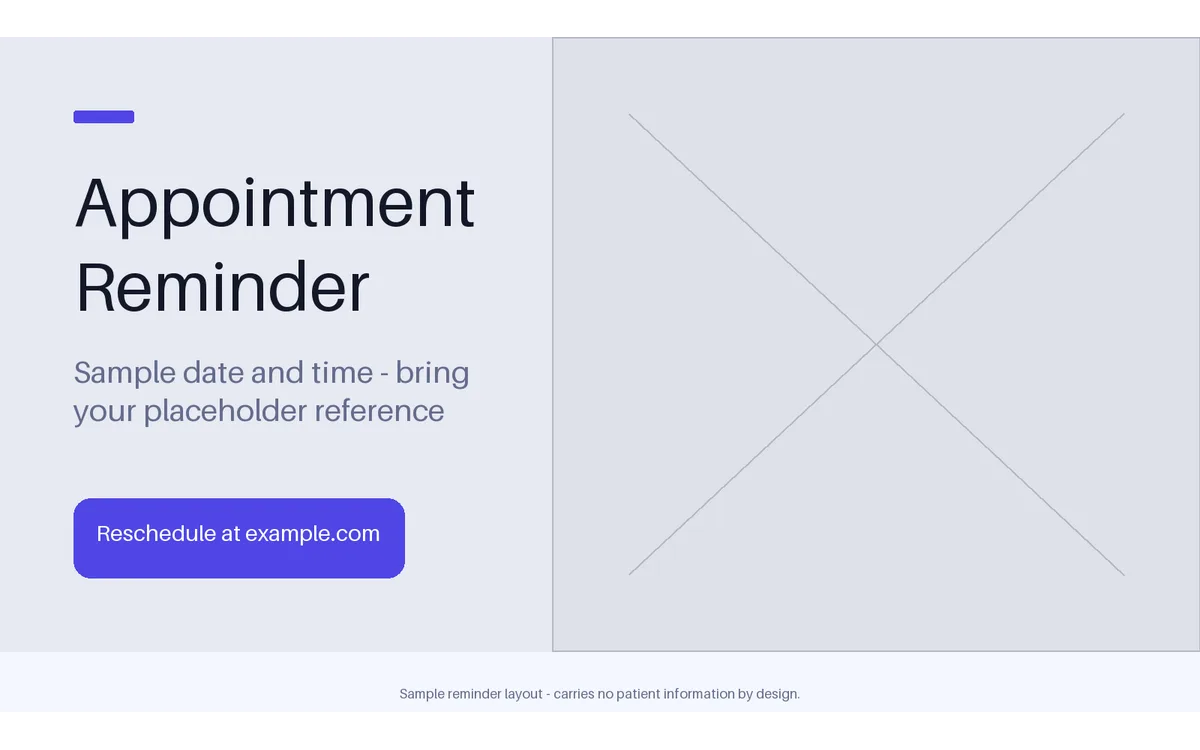 Appointment Reminder Card detail preview