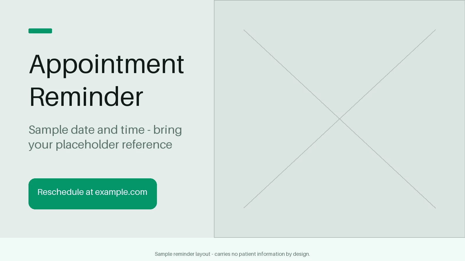 Appointment Reminder Card variant 2