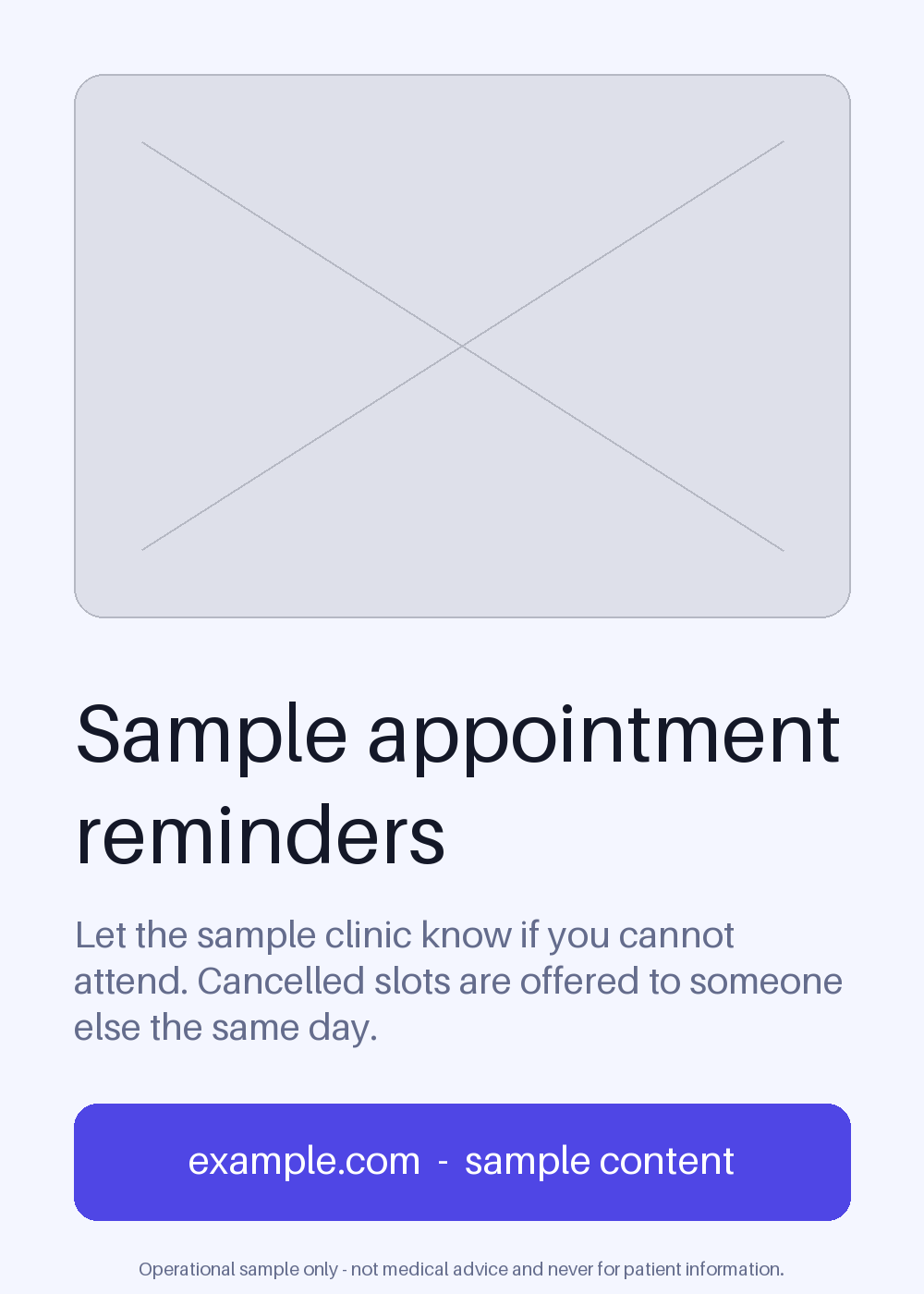 Appointment Reminder Poster canonical preview