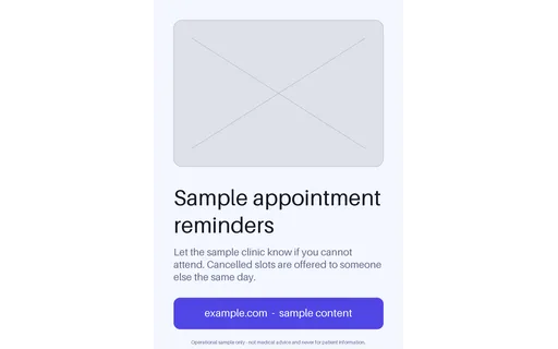 Appointment Reminder Poster template preview