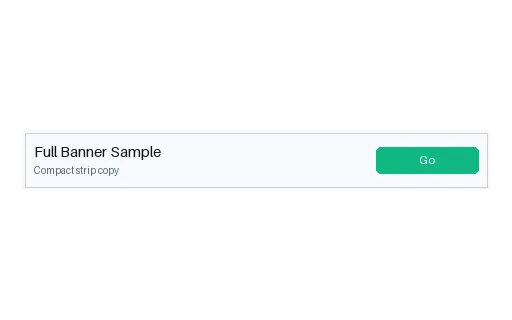 Full Banner Ad template preview