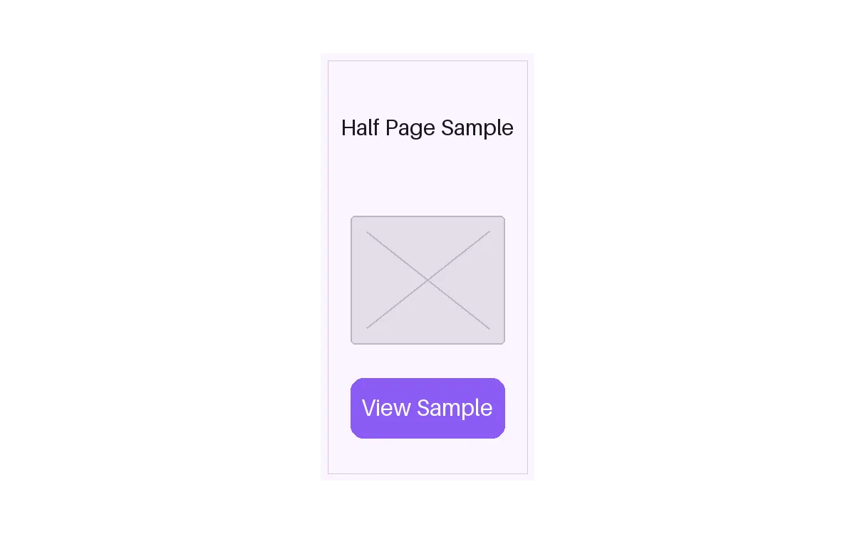 Half Page Ad Unit detail preview
