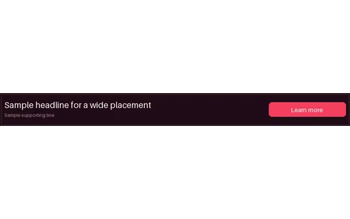 Large Leaderboard Ad template preview