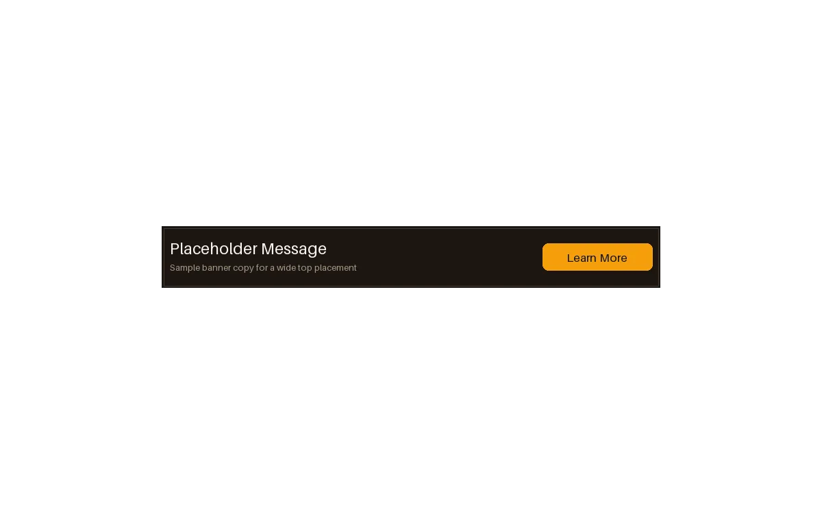 Leaderboard Banner Ad detail preview