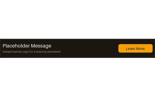 Leaderboard Banner Ad — display-ad layout, sample content only
