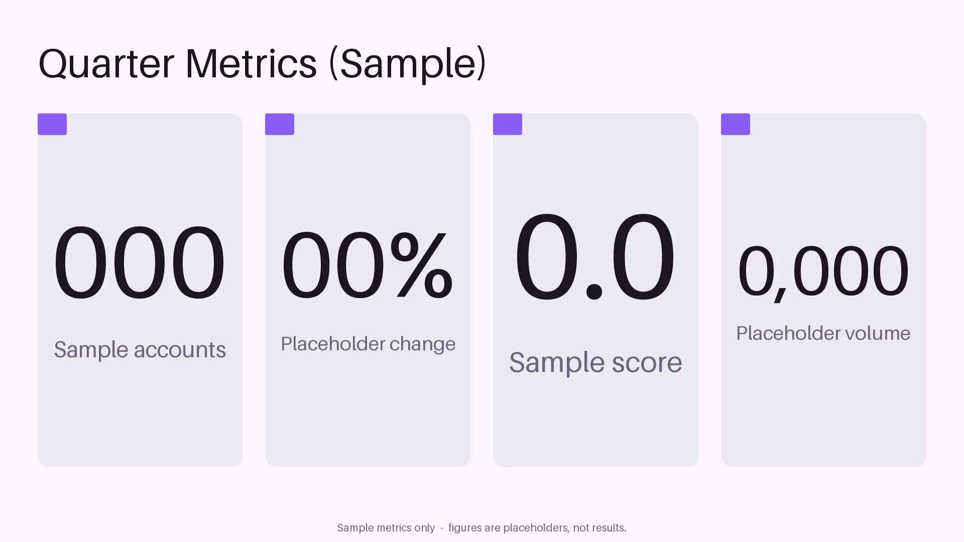 Quarterly Metric Tiles variant 1