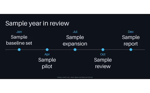 Year in Review Timeline template preview