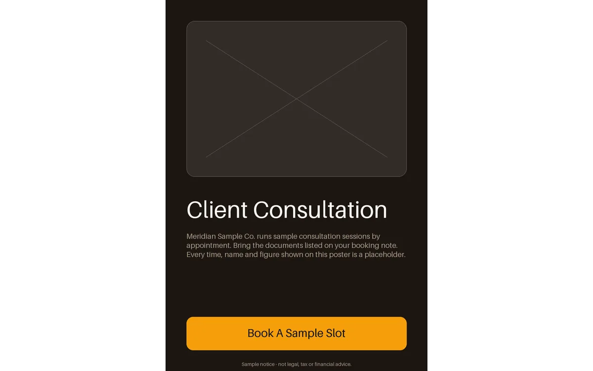 Client Consultation Notice detail preview