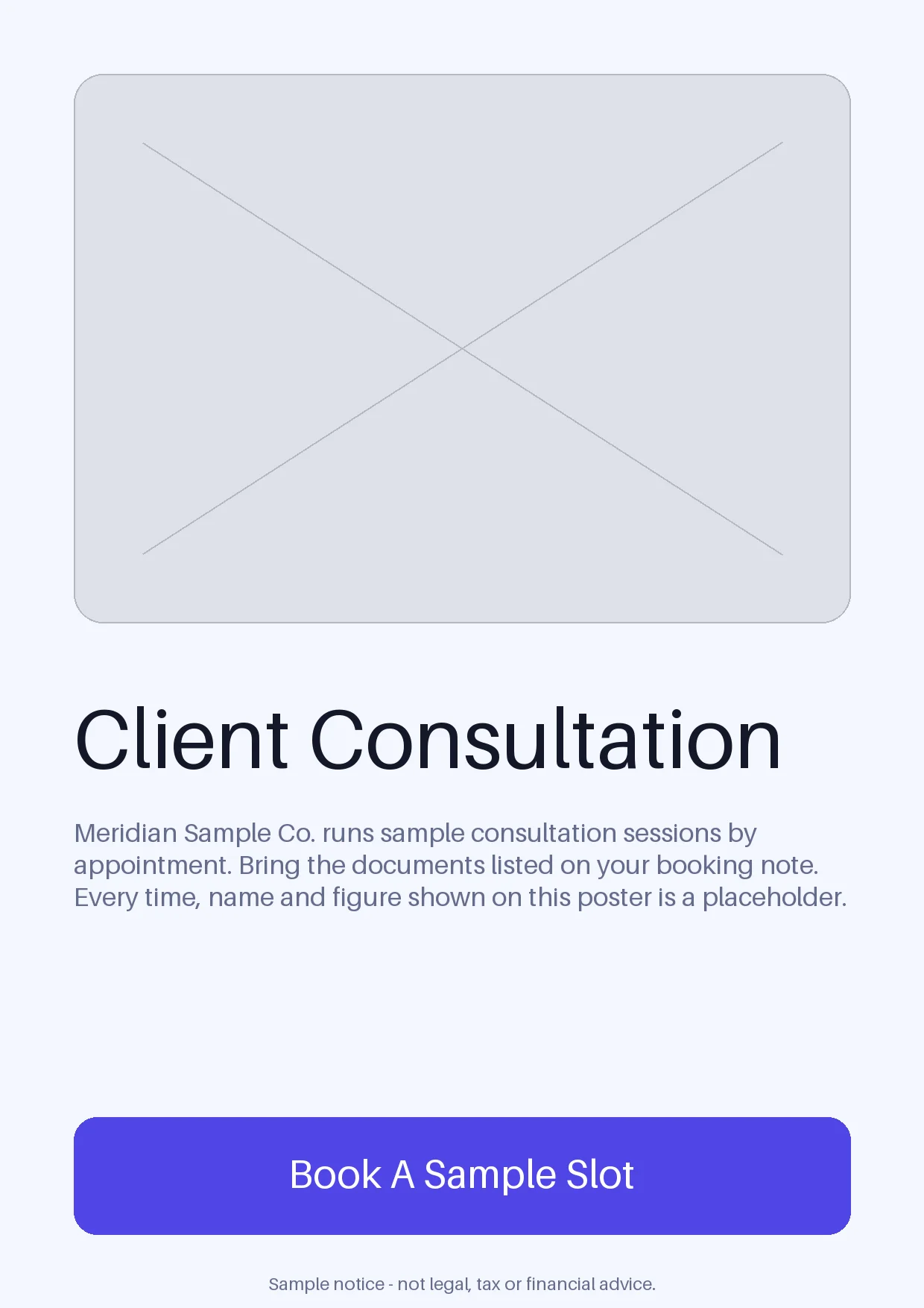 Client Consultation Notice variant 1