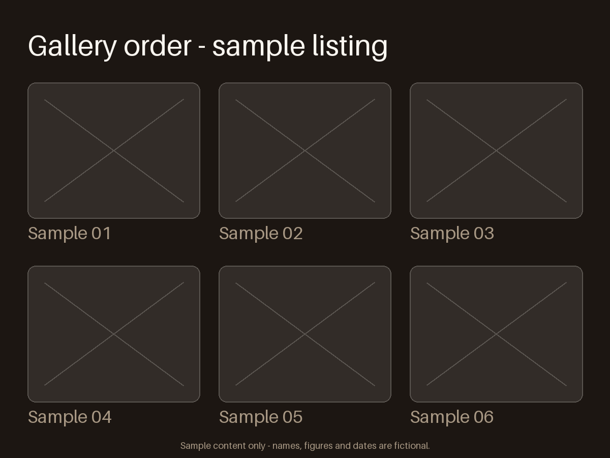 Listing Gallery Grid canonical preview
