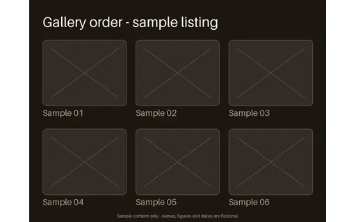 Listing Gallery Grid template preview