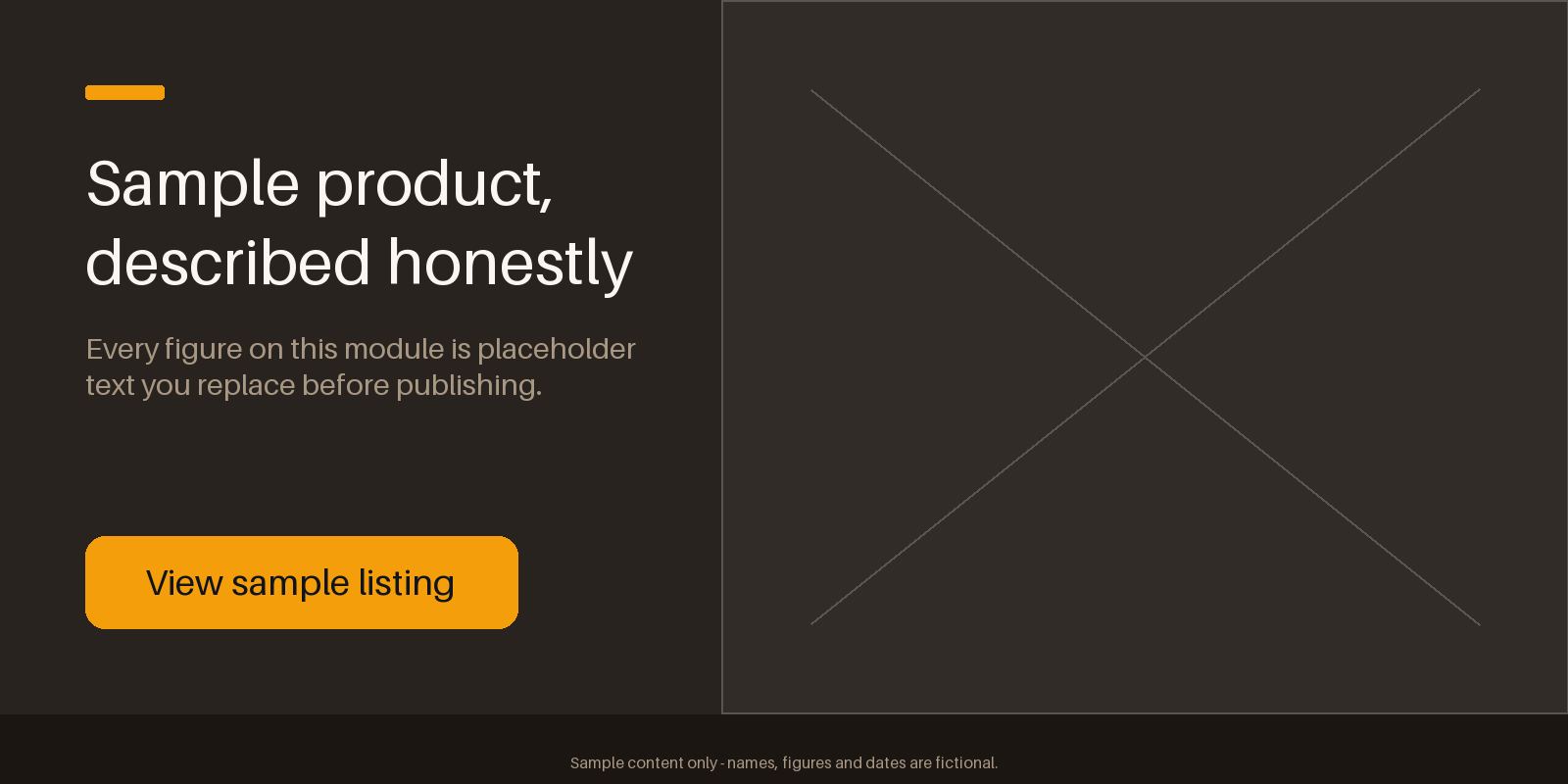 Marketplace Hero Module canonical preview