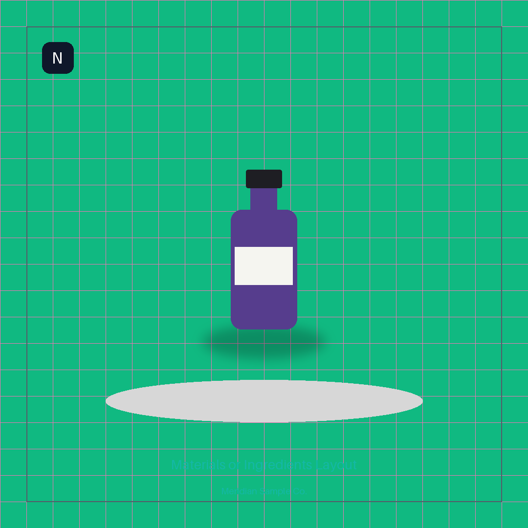 Materials or Ingredients Layout variant 3