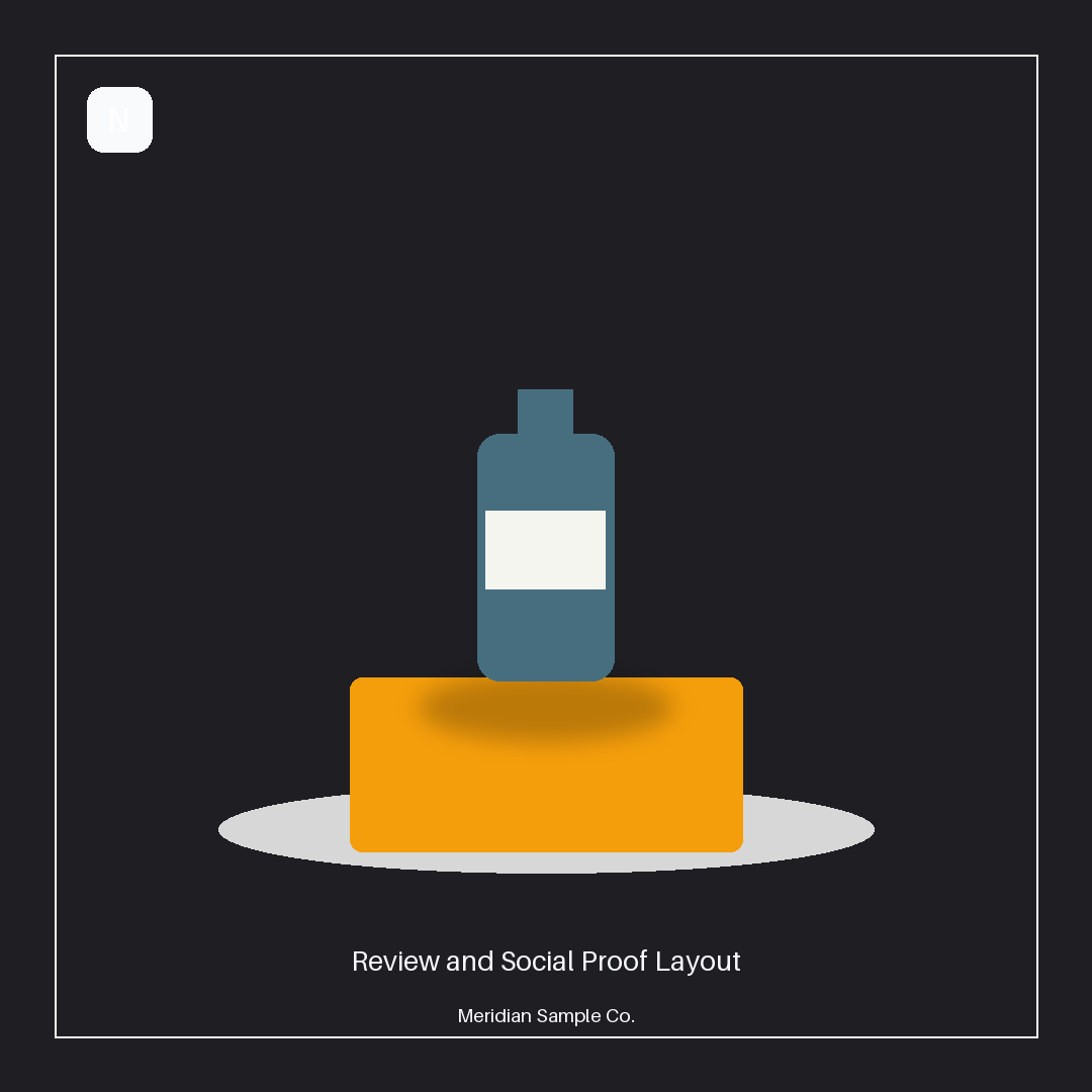 Review and Social Proof Layout variant 1