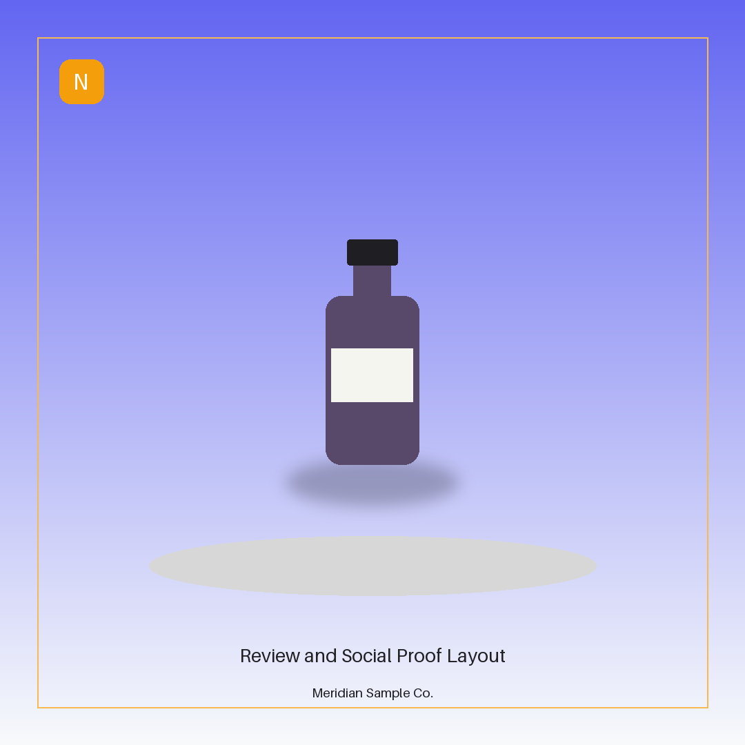 Review and Social Proof Layout variant 2
