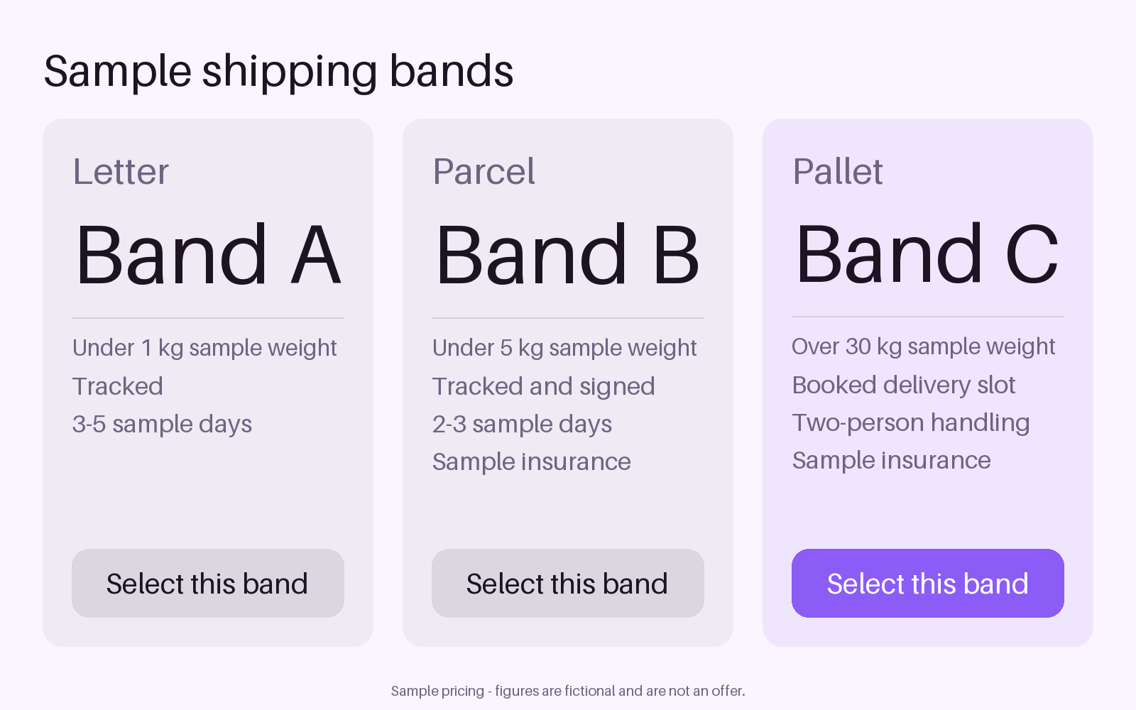 Shipping Band Tiers canonical preview
