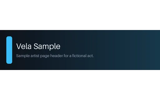 Artist Profile Banner template preview