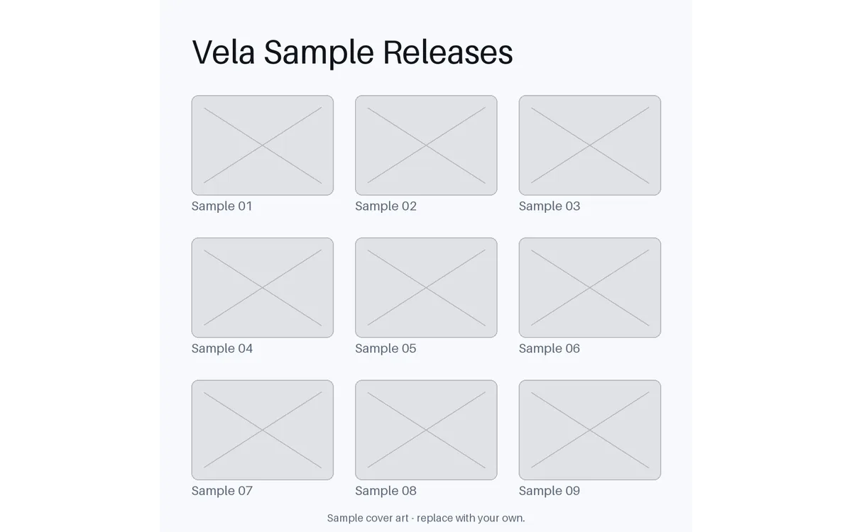 Discography Cover Grid detail preview
