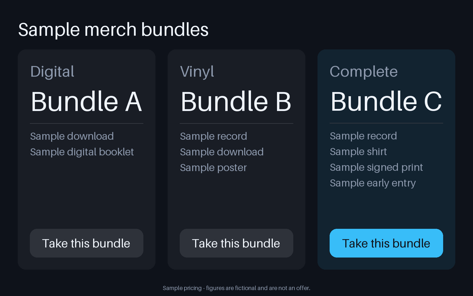 Merch Tier Panel canonical preview