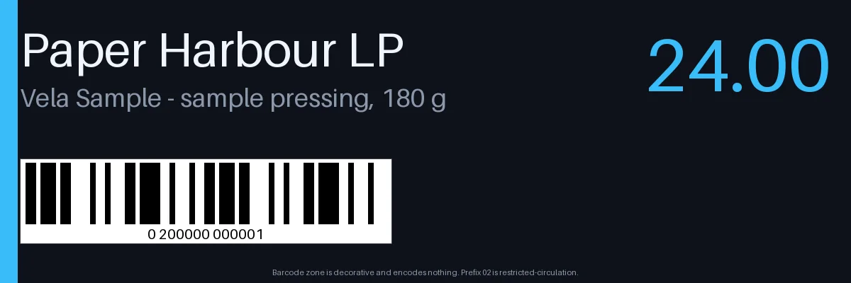 Record Shelf Label variant 1