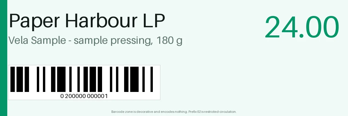 Record Shelf Label variant 2