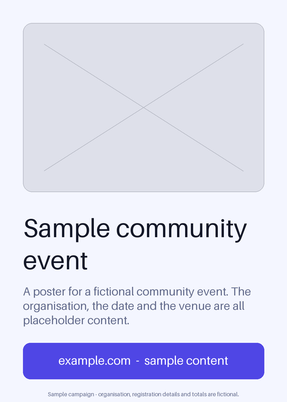 Community Event Poster canonical preview