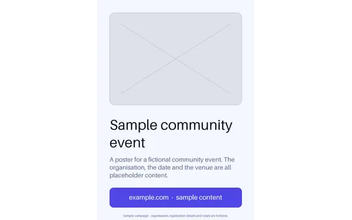Community Event Poster template preview