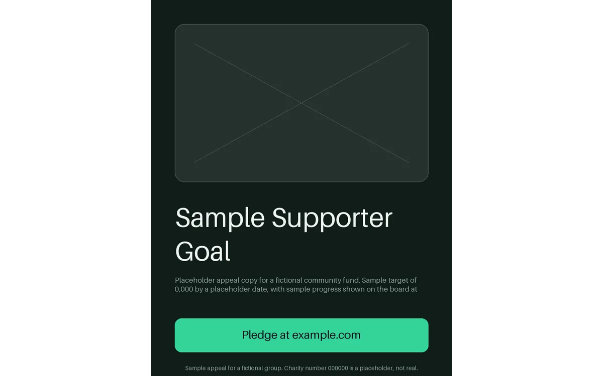 Supporter Goal Poster detail preview