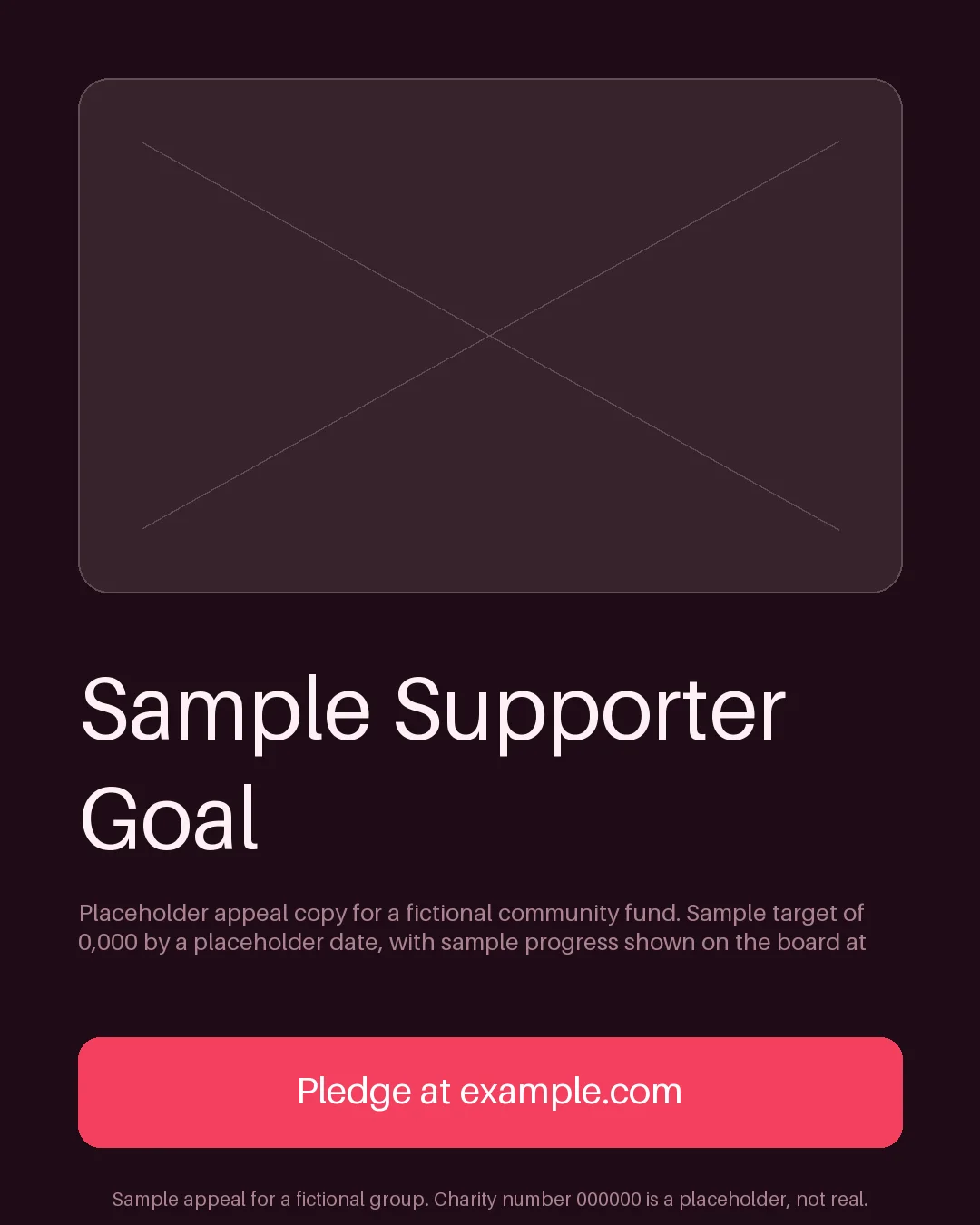 Supporter Goal Poster variant 2